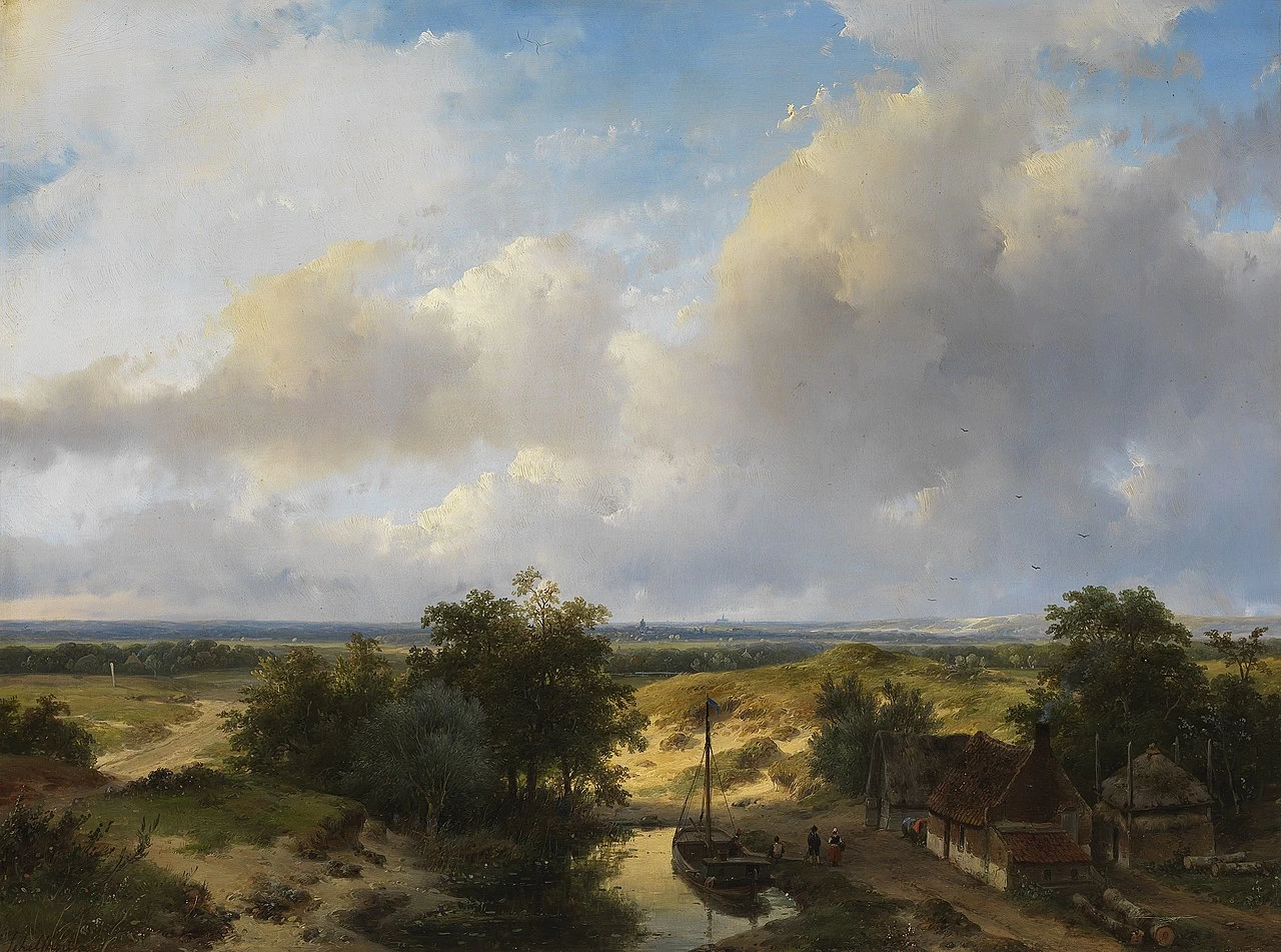 Paesaggio olandese con vista su Haarlem